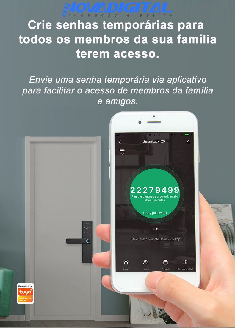 Fechadura Inteligente Com Biometria - Novadigital Smart